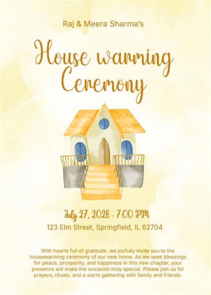 Crafting the Perfect Housewarming Ceremony Invitation Message: A Comprehensive Guide