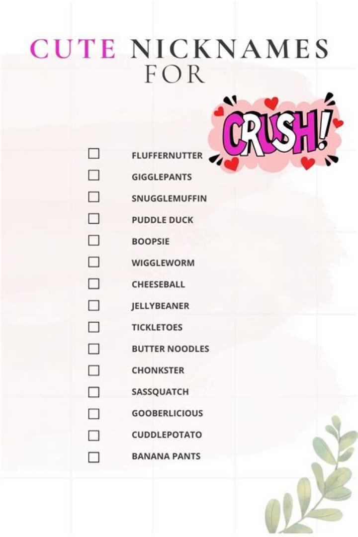Creative Nicknames for Your Crush: A Complete Guide
