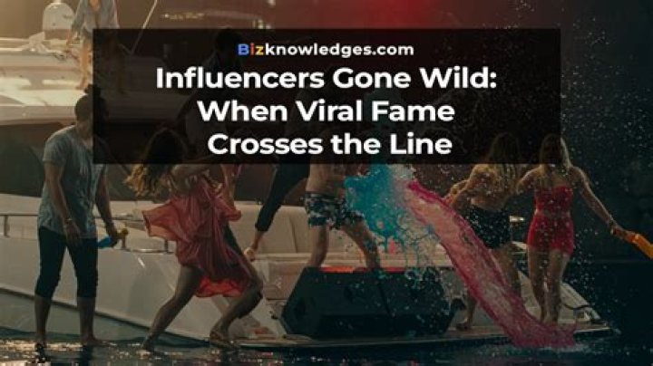Influencers Gone Wild: The Wild Side of Social Media Fame